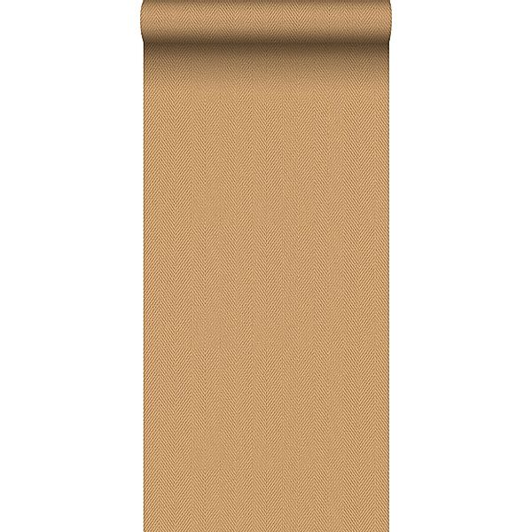 Sanders & Sanders Tapete Fischgrätmuster Orange 53 cm x 10 m günstig online kaufen