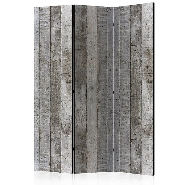 3-teiliges Paravent - Concrete Timber [room Dividers] günstig online kaufen