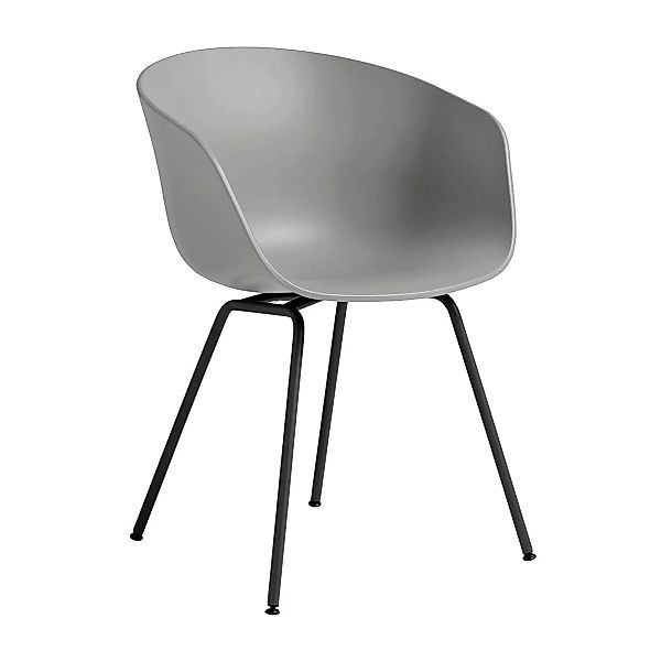 HAY - AAC 26 Armlehnstuhl Gestell Stahl schwarz - betongrau/Sitzschale Poly günstig online kaufen