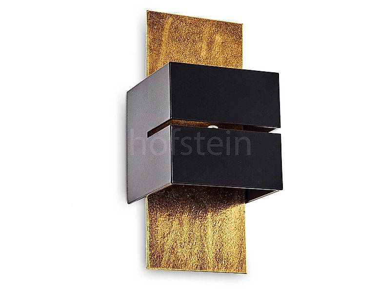 hofstein Wandleuchte »Reppia« Wandlampe aus Metall in Schwarz/Gold mit Schl günstig online kaufen