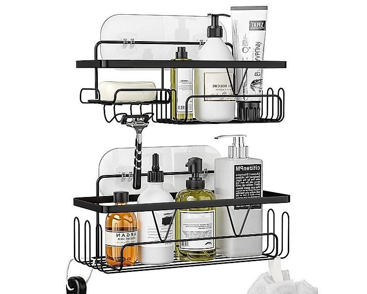 Welikera Duschablage 2*Badezimmerablage, Großraumablage ohne Stanzen günstig online kaufen