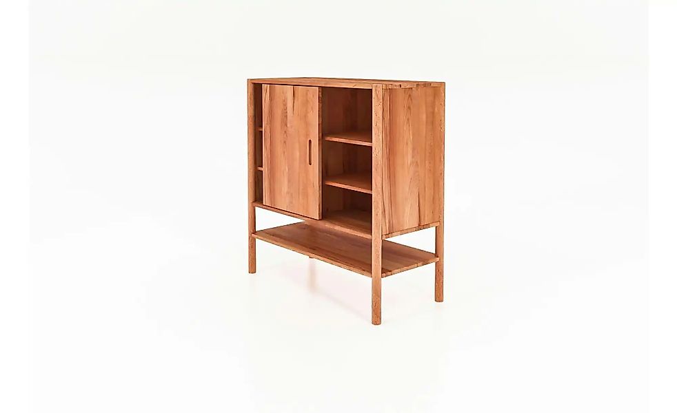 Highboard  Greta ¦ holzfarben ¦ Maße (cm): B: 97 H: 101 Kommoden & Sideboar günstig online kaufen
