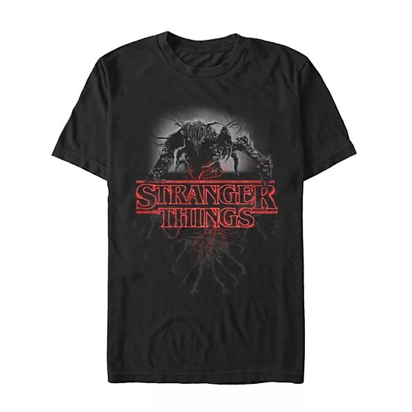 Netflix - Stranger Things - Demogorgon Logo Demo Glow - Männer T-Shirt günstig online kaufen