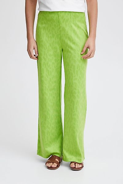 Ichi Stoffhose IHKATE LEOPARD JACQUARD WIDE günstig online kaufen