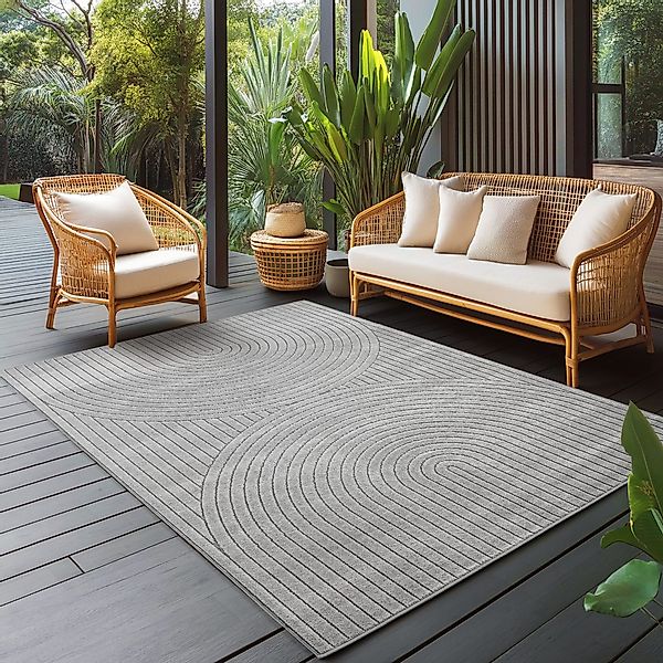 Carpettex Outdoorteppich Skandinavischer 3D Design, Rechteckig, günstig online kaufen
