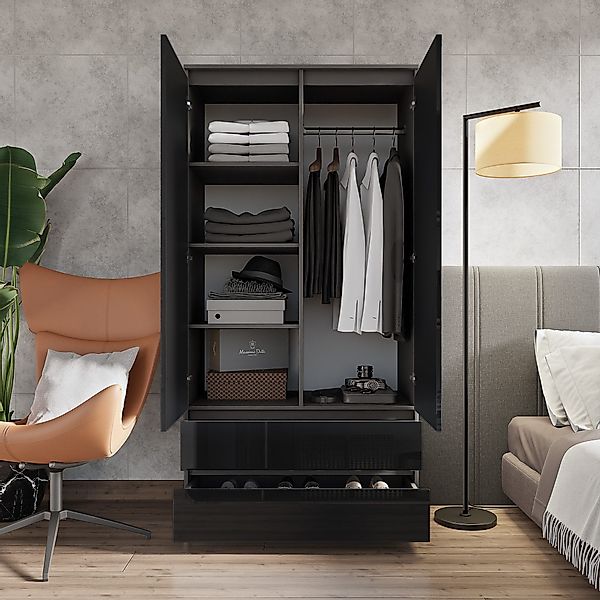 Furnica Kleiderschrank Garderobenschrank, 2 Türen und günstig online kaufen