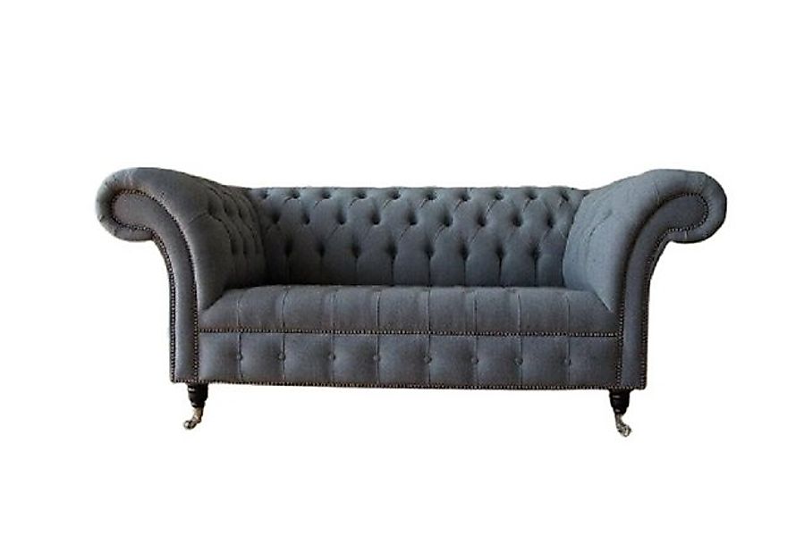 Xlmoebel Chesterfield-Sofa Hochwertiges 2-Sitzer Stoffsofa im Designerstil, günstig online kaufen