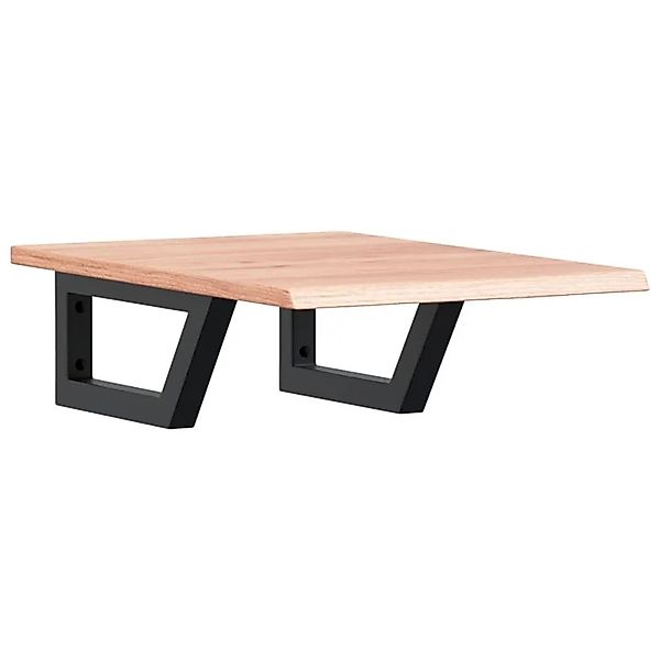 vidaXL Waschtischplatte mit Halterung Stahl und Massivholz Eiche 3302559 günstig online kaufen