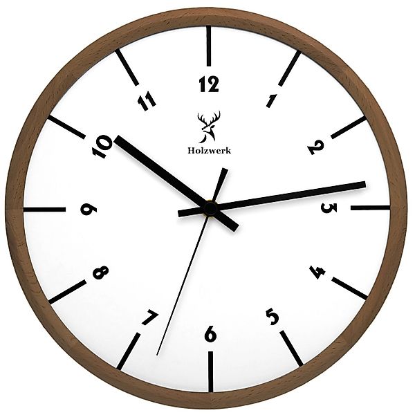 Holzwerk Wanduhr moderne Designer Quarz Holz günstig online kaufen