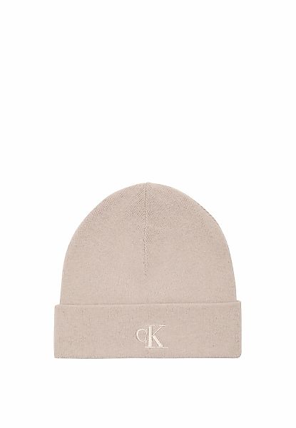 Calvin Klein Strickmütze "CK FINE RIB BEANIE", Perfekt für den Alltag günstig online kaufen
