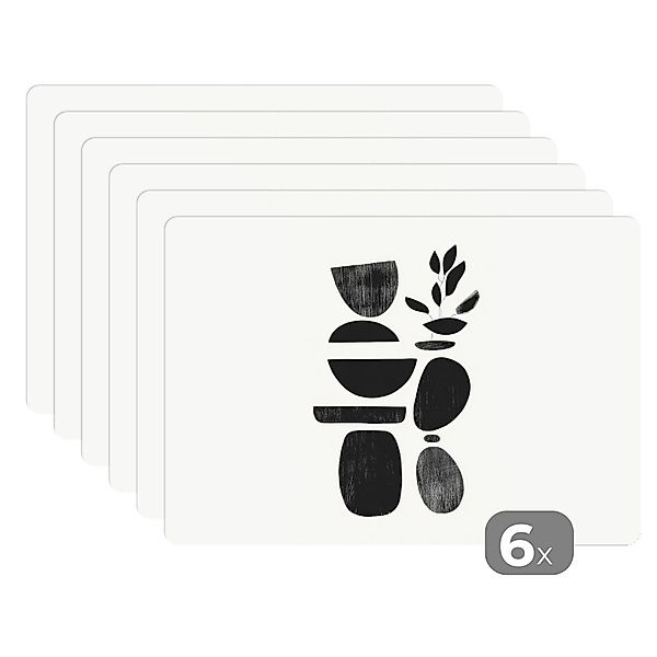 MuchoWow Platzset Japandi - Schwarz - günstig online kaufen