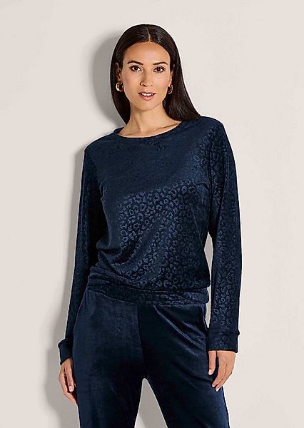 MADELEINE Langarmshirt Langarm Animal-Print Pullover Rundhalsshirt mit elas günstig online kaufen