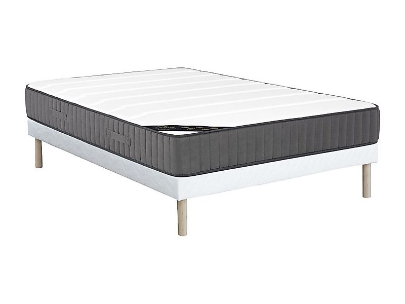 Taschenfederkernmatratze-Bettgestell-Set - 160 x 200 cm - Hybridmatratze - günstig online kaufen