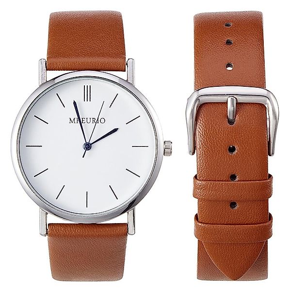BTTO Uhrenarmband 14/16/18/19/20mm Vintage-Lederarmband Uhrenzubehör Ledera günstig online kaufen