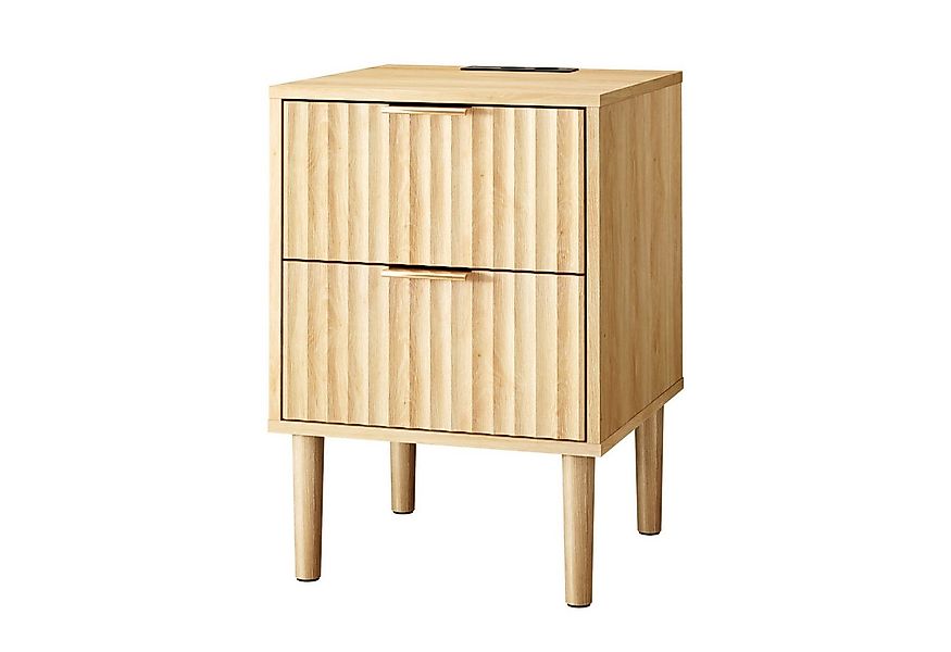 VINGLI Nachttisch mit Ladenfunktion, Beistelltisch, Nachtschrank, Nachtkomm günstig online kaufen