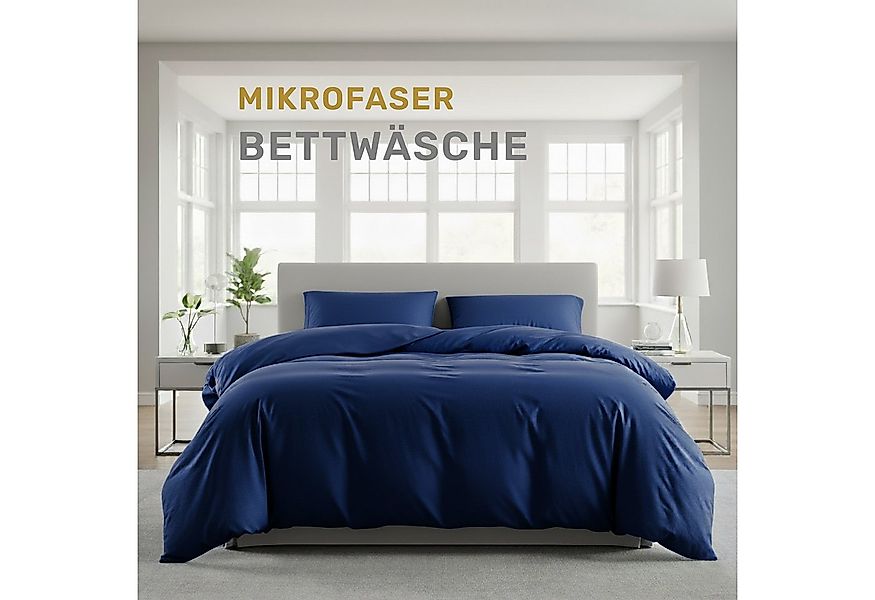 Lavea Bettwäsche Mikrofaser Bettwäsche-Sets mit Kissenbezügen und Bettbezüg günstig online kaufen