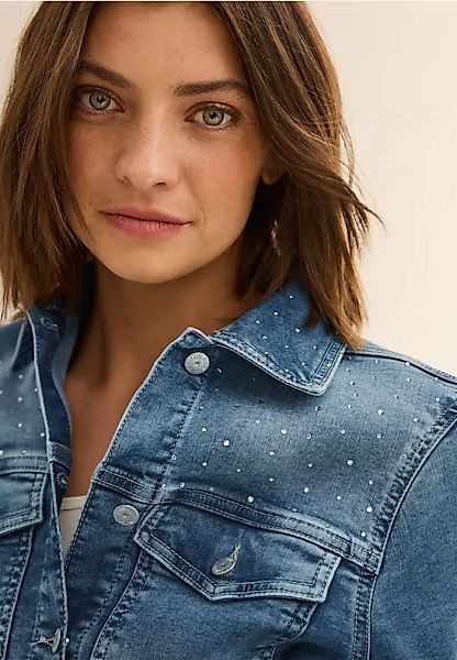 Glitzerndes Jeans Overshirt günstig online kaufen