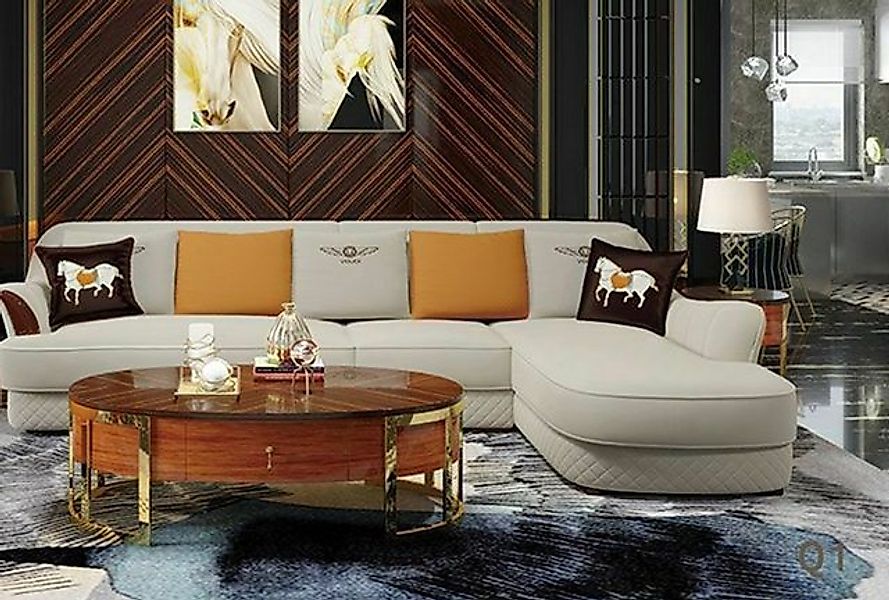 JVmoebel Ecksofa Ledersofa Polster Sofa Modernes Sofa Ecksofa L-Form Möbel günstig online kaufen