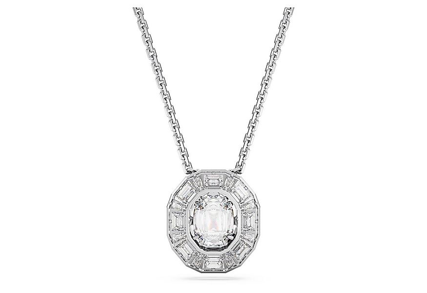 Swarovski Charm-Kette Mesmera Anhänger Oktagon-Schliff, Klein, Weiß, Rhodin günstig online kaufen