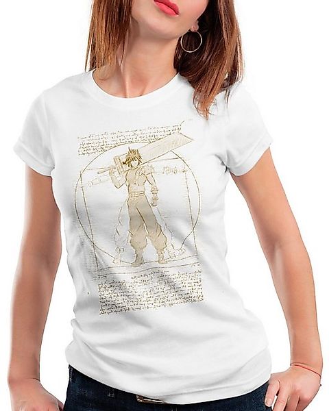 style3 T-Shirt Vitruvian Cloud Strife final fantasy 7 VII chocobo sephiroth günstig online kaufen