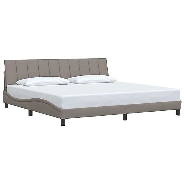 vidaXL Bettgestell Ohne Matratze Taupe 200x200 cm Stoff 3310416 günstig online kaufen