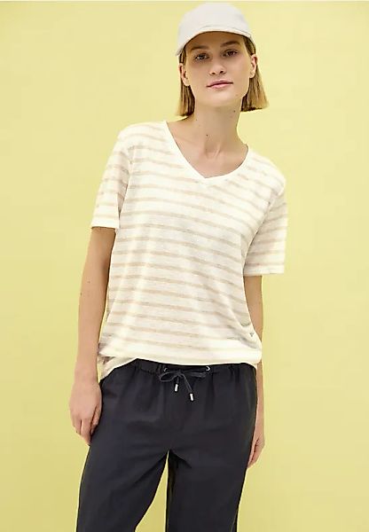 Strick-Look Streifen-Shirt günstig online kaufen