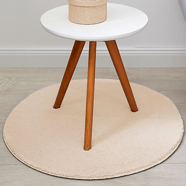 Andiamo Teppich »Arezzo«, rund, 16 mm Höhe, Uni Farben, weicher Flor, wasch günstig online kaufen