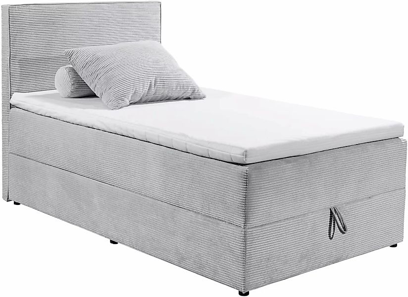 ED EXCITING DESIGN Boxbett "Larnaca", Bezug aus Cord, inkl. Topper und Bett günstig online kaufen