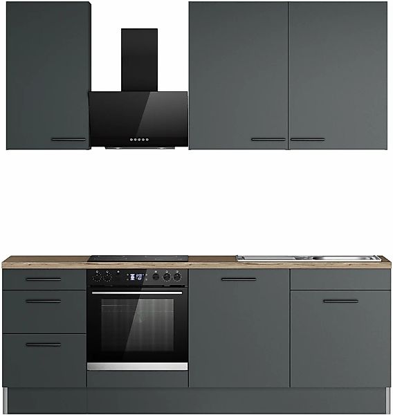 OPTIFIT Küchenzeile "Fiona", Breite 230 cm, mit Hanseatic-E-Geräten in Prem günstig online kaufen