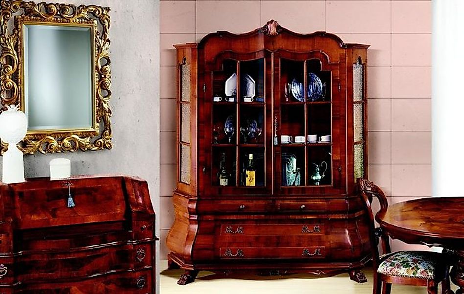 JVmoebel Glasvitrine Vitrine 2 Tür Schrank Vitrinen Wohnzimmer Schränke Möb günstig online kaufen