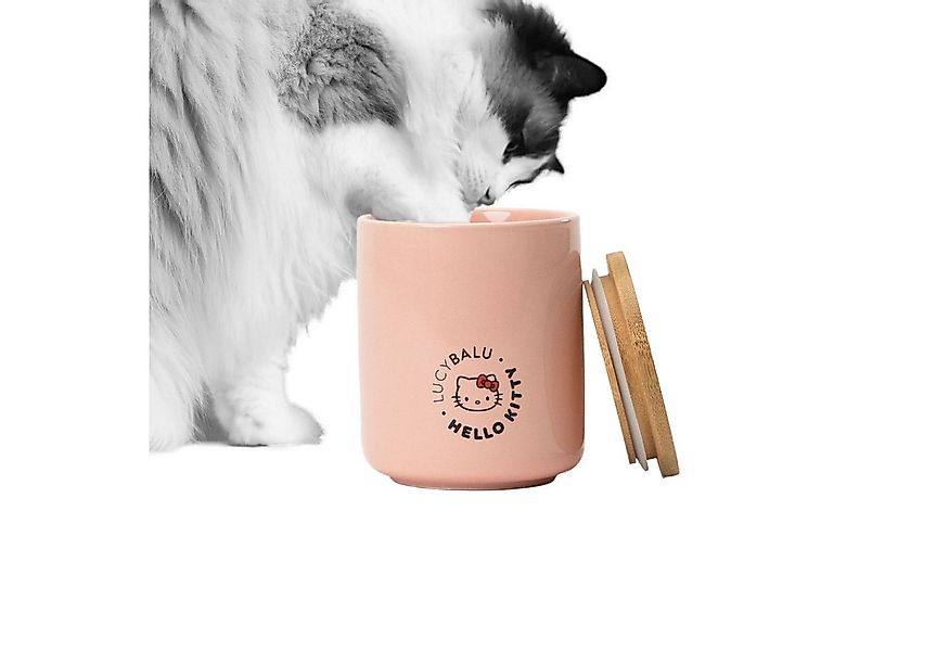 LucyBalu Futterbehälter SNACK BAR Katzenfutter Aufbewahrungsbox - Hello Kit günstig online kaufen
