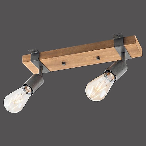 JUST LIGHT Deckenleuchte »SLAT«, 2 flammig, Leuchtmittel E27   ohne Leuchtm günstig online kaufen
