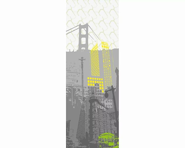 Dekopanel "San Francisco" 1,00x2,80 m / Glattvlies Brillant günstig online kaufen