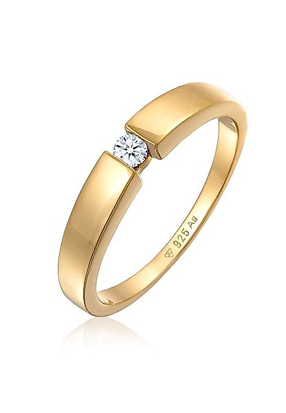 Elli DIAMONDS Verlobungsring Klassisch Bandring Diamant günstig online kaufen