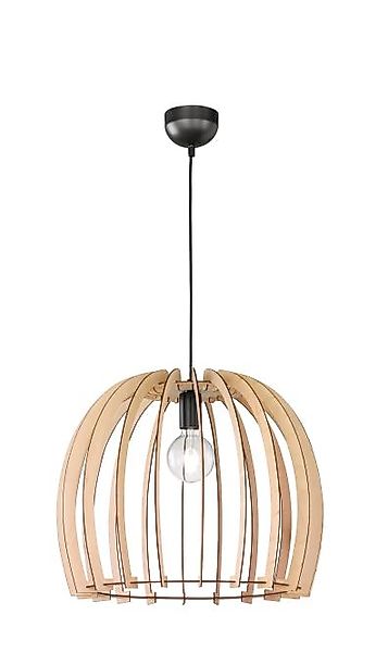 Pendelleuchte X WOOD holzfarbig von REALITY Leuchten R30255030 günstig online kaufen