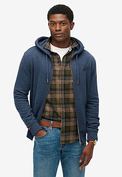 Superdry Kapuzensweatjacke "ESSENTIAL LOGO ZIP HOODIE HB" Baumwollmischung, günstig online kaufen