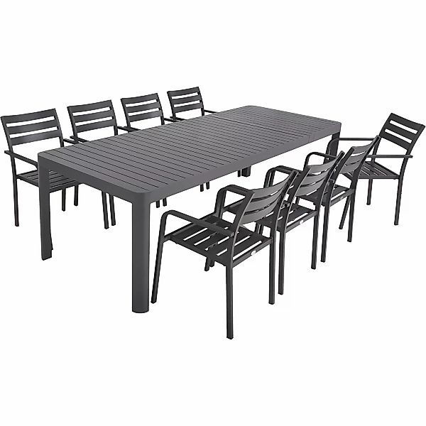 Garden Pleasure Gartenmöbel-Set-03 Amira 9-teilig Anthrazit günstig online kaufen