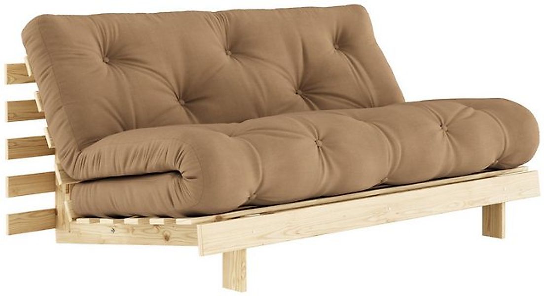 Karup Design 2-Sitzer Schlafsofa ROOTS 160 cm Polster MOCCA Ausziehsofa Ges günstig online kaufen