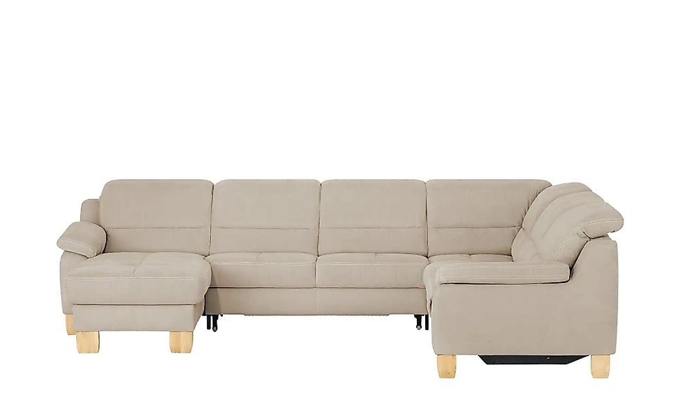 meinSofa Wohnlandschaft aus Mikrofaser Hanna ¦ braun ¦ Maße (cm): B: 322 H: günstig online kaufen