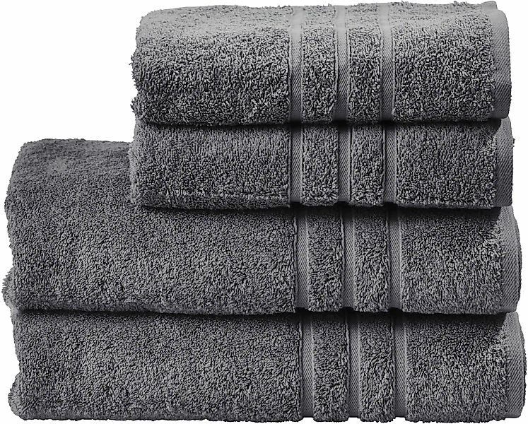 done. Handtuch Set "Daily Uni" Set 4 Stk. Walkfrottier saugfähiges Walkfrot günstig online kaufen