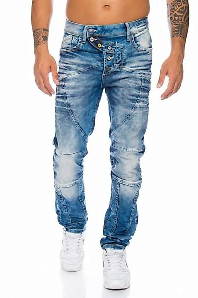 Cipo & Baxx Regular-fit-Jeans Herren Jeans mit aufwendigen Nahtstrukturen u günstig online kaufen