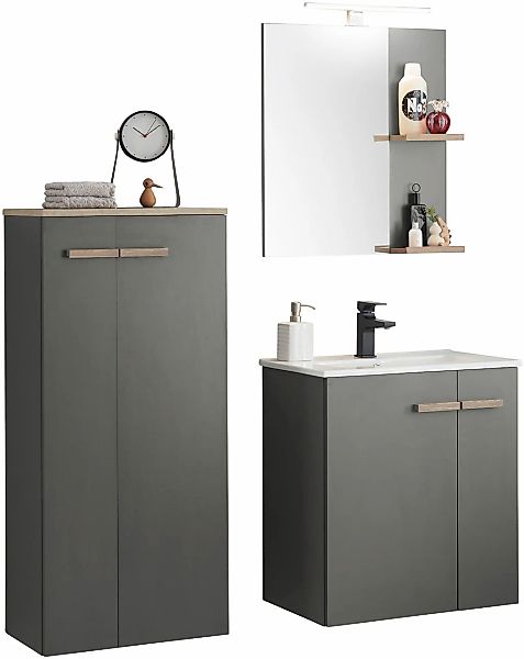 Places of Style Badmöbel-Set "SOLiD, Badmöbel-Set, Bad im modernen Design, günstig online kaufen
