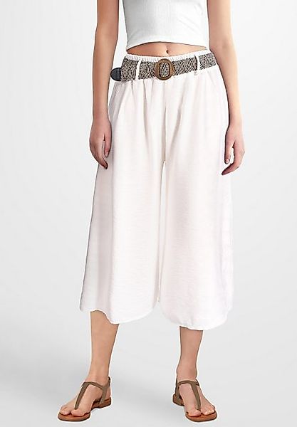 PEKIVESSA 7/8-Hose Culotte mit elastischem Gürtel Sommerhose mit weitem Bei günstig online kaufen