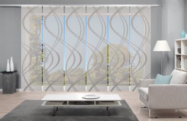 HOME WOHNIDEEN Schiebegardine "TIBERIO 6er SET" Paneelwagen 6 Stk. tlg. Sch günstig online kaufen