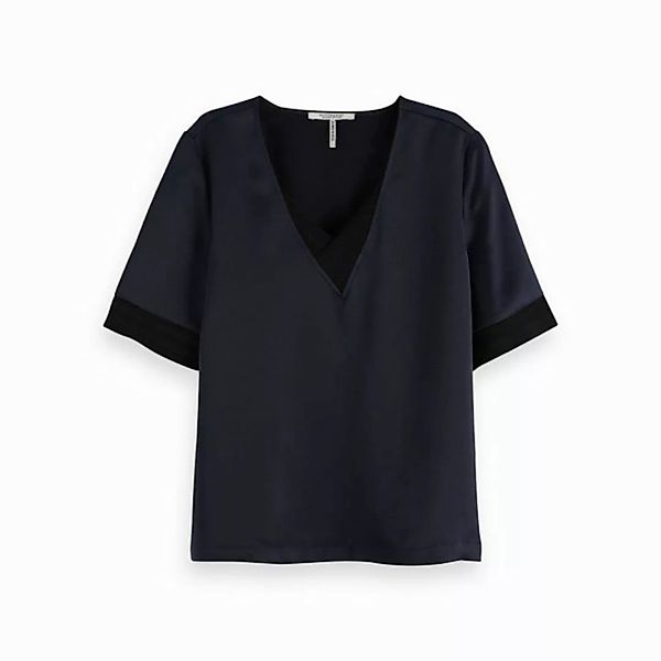 Maison Scotch T-Shirt Maison Scotch Damen Top V-Neck Top 149810 günstig online kaufen