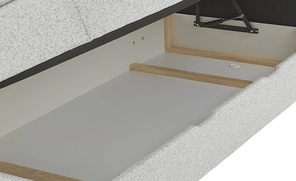 Boxspringbett mit Bettkasten Neto ¦ grau ¦ Maße (cm): B: 193 H: 109 Betten günstig online kaufen