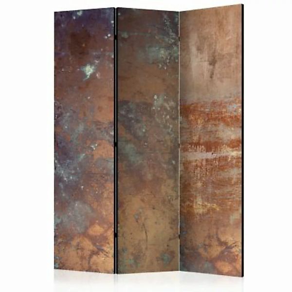 artgeist Paravent Rusty Plate [Room Dividers] grau/braun Gr. 135 x 172 günstig online kaufen