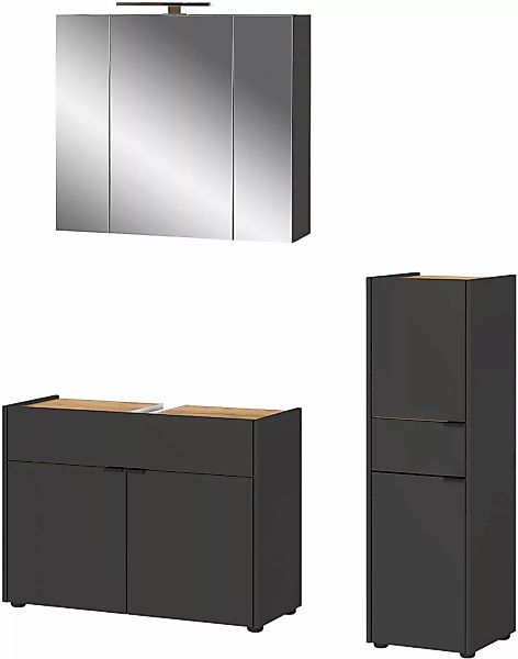 GERMANIA Badmöbel-Set "Ameca", (3 St.), Badezimmer-Set aus Waschbeckenunter günstig online kaufen