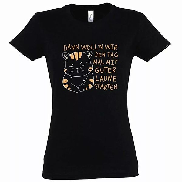 Youth Designz T-Shirt Starten Wir Den Tag Mit Gute Laune Damen Shirt mit tr günstig online kaufen