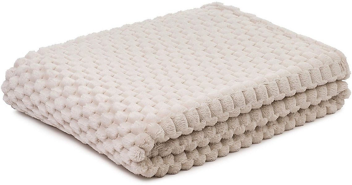 Wohndecke Decke 3D - Bubbles, Gözze, Jacquard gewebte Decke in 3D Optik günstig online kaufen